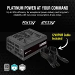 Corsair HX1000i Shift 1000W Μαύρο Τροφοδοτικό Υπολογιστή Full Modular Cybenetics Platinum CP-9020265-EU - Image 3