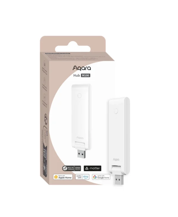 Aqara M100 Smart Bridge Wi-Fi / Zigbee / Thread Συμβατό με Google Home, Apple HomeKit, Alexa & Matter HM-G02D
