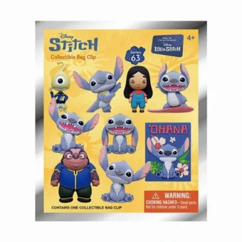 Disney Lilo & Stitch Stitch Series 63 3d Foam Bag Clip Μπρελόκ Τυχαίο Περιεχόμενο 84060