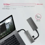 Axagon USB-C Docking Station με HDMI 4K PD Γκρι (HMC-5G21) HMC-5G22 - Image 4