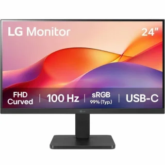LG 24U421A-B VA HDR Curved Monitor 24" FHD 1920x1080 με Χρόνο Απόκρισης 5ms GTG