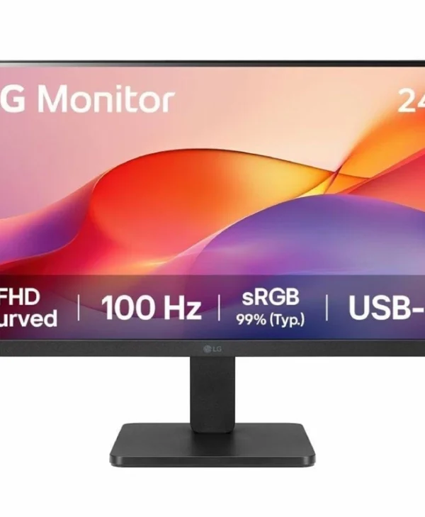 LG 24U421A-B VA HDR Curved Monitor 24" FHD 1920x1080 με Χρόνο Απόκρισης 5ms GTG