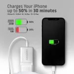 Axagon Φορτιστής Χωρίς Καλώδιο με Θύρα USB-A και Θύρα USB-C 20W Power Delivery / Quick Charge 2.0 / Quick Charge 3.0 / Quick Charge 4+ Λευκός (ΑCU-ΡQ20W) ACU-PQ20W - Image 5