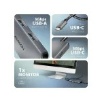 Axagon USB-C Docking Station με HDMI 4K PD Γκρι (HMC-5H8K) 100349802 - Image 3
