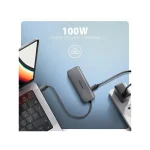 Axagon USB-C Docking Station με HDMI 4K PD Γκρι (HMC-5H8K) 100349802 - Image 4
