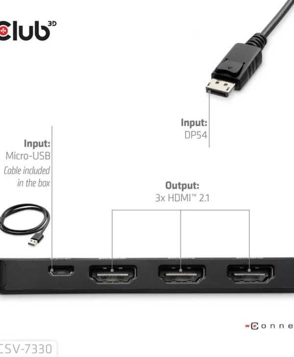 Club3D Μετατροπέας DisplayPort male σε HDMI female 1τμχ CSV-7330