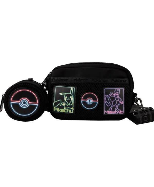 Loungefly Παιδικό Τσαντάκι Μέσης Μαύρο 25x15εκ. Sling Bag Bags Pokémon Officially licensed sling PMTB0167