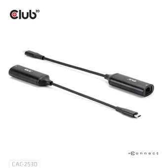 Club3D Μετατροπέας USB-C male σε USB-C female 1τμχ CAC-2530