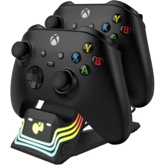 Pdp Afterglow Wave Dual Charger Black Xbox 049-033-BK