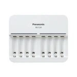 Panasonic Eneloop 8 Slots BQ-CC63 Φορτιστής 8 Μπαταριών Ni-MH Μεγέθους AA/AAA σε Λευκό χρώμα BQ-CC63E ERP - Image 2