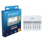 Panasonic Eneloop 8 Slots BQ-CC63 Φορτιστής 8 Μπαταριών Ni-MH Μεγέθους AA/AAA σε Λευκό χρώμα BQ-CC63E ERP - Image 6