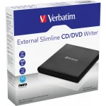 Verbatim External Slimline Εξωτερικός Οδηγός Εγγραφής/Ανάγνωσης DVD/CD για Desktop / Laptop Μαύρο 53504 - Image 3