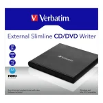 Verbatim External Slimline Εξωτερικός Οδηγός Εγγραφής/Ανάγνωσης DVD/CD για Desktop / Laptop Μαύρο 53504 - Image 4
