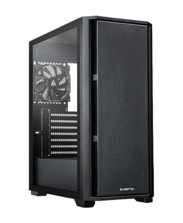 Chieftec Pro Midi TG Midi Tower Κουτί Υπολογιστή Μαύρο AS-02B-TG-OP