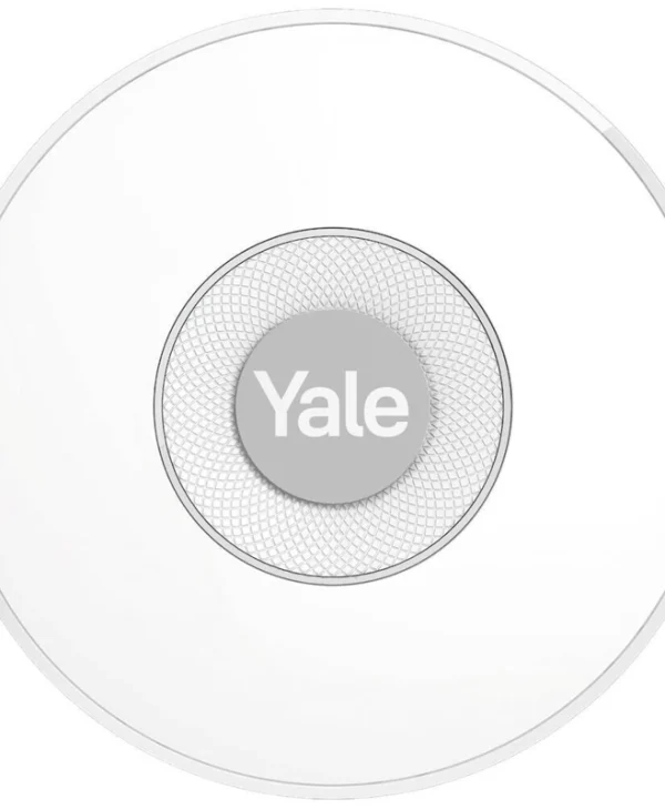 Yale Ασύρματη RF Σειρήνα Συναγερμού Μπαταρίας Εσωτερικού Χώρου 85dB με Λευκό Φως AL-IS-1A-W