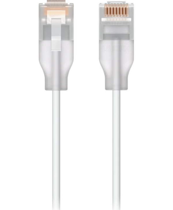 Ubiquiti U/UTP Cat.6 (Gigabit) Καλώδιο Δικτύου Ethernet 8m Λευκό UACC-Cable-Patch-EL-8M-W