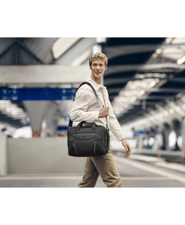 Wenger Τσάντα Ώμου / Χειρός για Laptop 14" σε Μαύρο χρώμα 653497