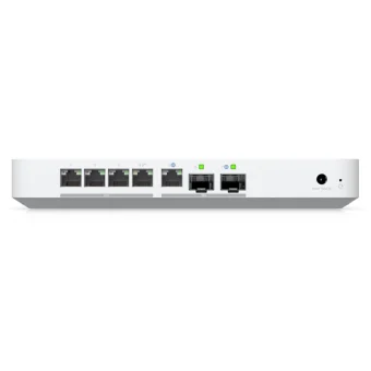 Ubiquiti Uxg-fiber Unifi Dual Wan Gateway Fiber Quad-core 2200mhz 4gb 1x10gbe Wan 1xsfp+ Wan 4x2.5gbe 1xsfp+ Lan 1xpoe-out UXG-Fiber