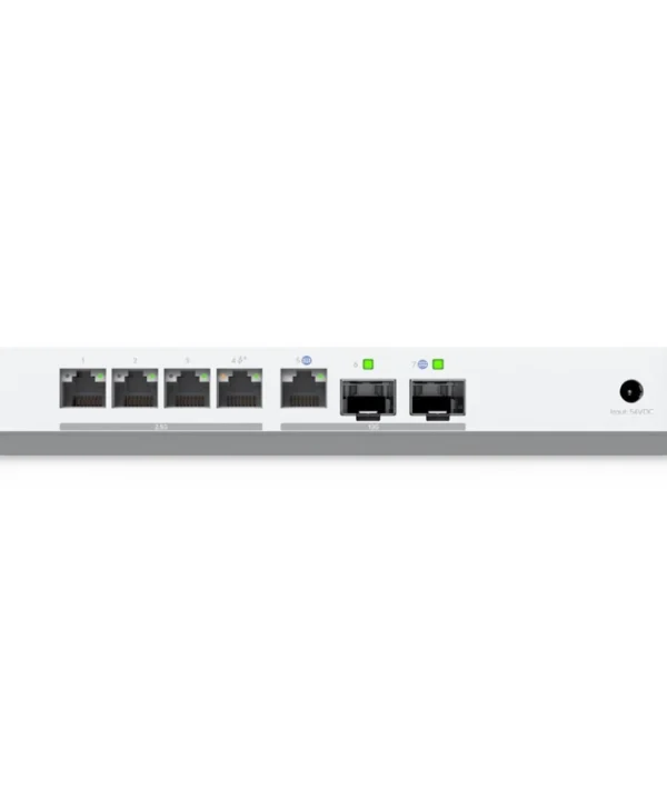 Ubiquiti Uxg-fiber Unifi Dual Wan Gateway Fiber Quad-core 2200mhz 4gb 1x10gbe Wan 1xsfp+ Wan 4x2.5gbe 1xsfp+ Lan 1xpoe-out UXG-Fiber