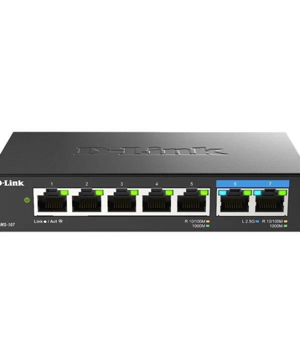 D-Link DMS-107 Unmanaged L2 Switch με 7 Θύρες Ethernet DMS-107/E