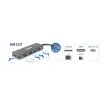 D-Link USB-C Docking Station με HDMI 4K PD Γκρι (DUB-2327) - Image 4