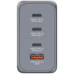 Verbatim Φορτιστής Χωρίς Καλώδιο GaN με Θύρα USB-A και 3 Θύρες USB-C Power Delivery / Quick Charge 3.0 Γκρι (GNC-240) 32205 - Image 3