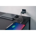Verbatim Φορτιστής Χωρίς Καλώδιο GaN με Θύρα USB-A και 3 Θύρες USB-C Power Delivery / Quick Charge 3.0 Γκρι (GNC-240) 32205 - Image 4