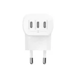 Belkin Φορτιστής με 3 Θύρες USB-C και Καλώδιο USB-C - USB-C 67W Power Delivery Λευκός (BoostCharge) WCC002VF2MWH-B6 - Image 5