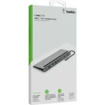 Belkin Connect USB-C Docking Station με HDMI/DisplayPort 4K PD Ethernet και συνδεση 3 Οθονών Ασημί INC004BTSGY - Image 7