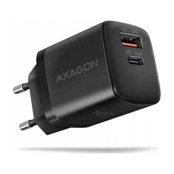 Axagon Φορτιστής Χωρίς Καλώδιο με Θύρα USB-A και Θύρα USB-C 20W Power Delivery / Quick Charge 2.0 / Quick Charge 3.0 / Quick Charge 4+ Μαύρος (ΑCU-ΡQ20) ACU-PQ20