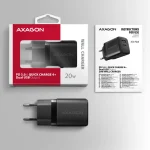 Axagon Φορτιστής Χωρίς Καλώδιο με Θύρα USB-A και Θύρα USB-C 20W Power Delivery / Quick Charge 2.0 / Quick Charge 3.0 / Quick Charge 4+ Μαύρος (ΑCU-ΡQ20) ACU-PQ20 - Image 9