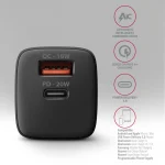 Axagon Φορτιστής Χωρίς Καλώδιο με Θύρα USB-A και Θύρα USB-C 20W Power Delivery / Quick Charge 2.0 / Quick Charge 3.0 / Quick Charge 4+ Μαύρος (ΑCU-ΡQ20) ACU-PQ20 - Image 10