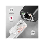 Axagon ADE-ARC Αντάπτορας Δικτύου USB-C με Ενσύρματη Σύνδεση Ethernet (Πρότυπο v1) - Image 2