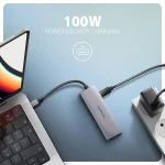 Axagon HMC-5H60 USB-C Docking Station με HDMI 4K PD Γκρι ZUUS-704 - Image 4