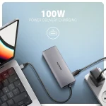 Axagon Hub 6 Θυρών USB 3.2 με σύνδεση USB-C Ασημί ZUUS-705 - Image 5