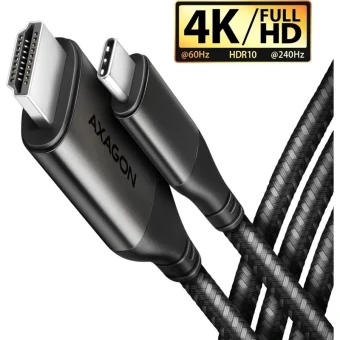 Axagon HDMI 2.0 Premium High Speed 4K 60Hz HDR Cable HDMI male - HDMI male 1.8m Ασημί 8277442