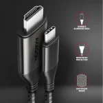 Axagon HDMI 2.0 Premium High Speed 4K 60Hz HDR Cable HDMI male - HDMI male 1.8m Ασημί 8277442 - Image 3