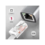 Axagon Αντάπτορας Δικτύου USB-C με Ενσύρματη Σύνδεση Ethernet (Πρότυπο v1) ZUAD-1621 - Image 2
