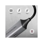 Axagon Αντάπτορας Δικτύου USB-C με Ενσύρματη Σύνδεση Ethernet (Πρότυπο v1) ZUAD-1621 - Image 5