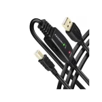 Axagon USB 2.0 Cable USB-A male - USB-B male Μαύρο 15m 215 - Image 7