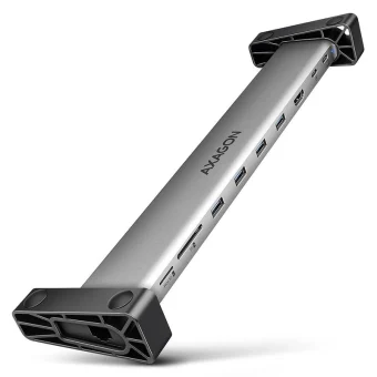 Axagon USB-C Docking Station με HDMI 4K PD Ethernet Ασημί (HMC-10HLS) ZUWE-556