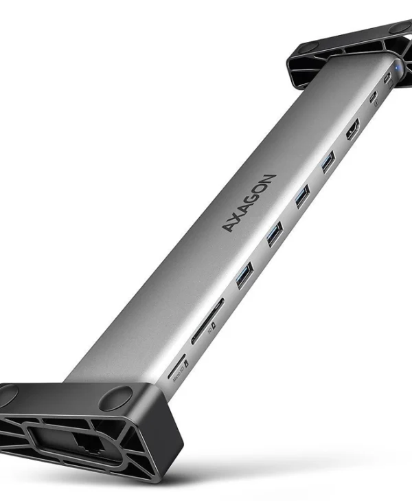 Axagon USB-C Docking Station με HDMI 4K PD Ethernet Ασημί (HMC-10HLS) ZUWE-556