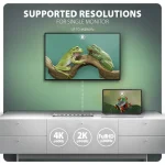 Axagon USB-C Docking Station με HDMI 4K PD Ethernet Ασημί (HMC-10HLS) ZUWE-556 - Image 6