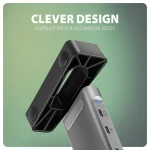 Axagon USB-C Docking Station με HDMI 4K PD Ethernet Ασημί (HMC-10HLS) ZUWE-556 - Image 8