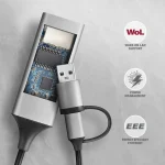 Axagon ADE-TXCA Αντάπτορας Δικτύου USB-C με Ενσύρματη Σύνδεση Ethernet (Πρότυπο v1) ZUAD-1558 - Image 6