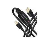 Axagon USB 2.0 Cable USB-A male - USB-B male Μαύρο 10m ADR-210B - Image 7