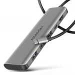 Axagon USB-C Docking Station με HDMI 4K PD Ασημί (HMC-5H) ZUUS-698