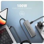 Axagon USB-C Docking Station με HDMI 4K PD Ασημί (HMC-5H) ZUUS-698 - Image 4