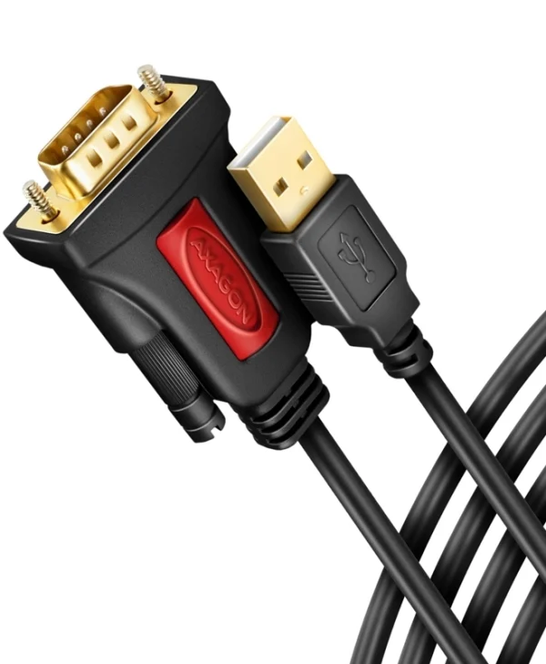 Axagon Καλώδιο RS232 9-pin male σε USB-A 1.5m (ADS-1PSN) 1τμχ