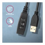 Axagon USB 3.0 Cable USB-A male - USB-A female Μαύρο 10m ADR-310 - Image 5